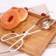 2-PACK Serving Tongs for Buffet Party Catering .Thickening Food Serving Tongs Salad / Cake / Bread Tongs Kitchen Tongs, Stainless Steel