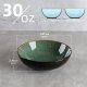 Green Cereal Bowls, 30oz Ceramic Large Bowls Set of 4, 8 Inch Serving Oven Safe Bowls for Kitchen, Microwave Dishwasher Safe, Home, Restaurant